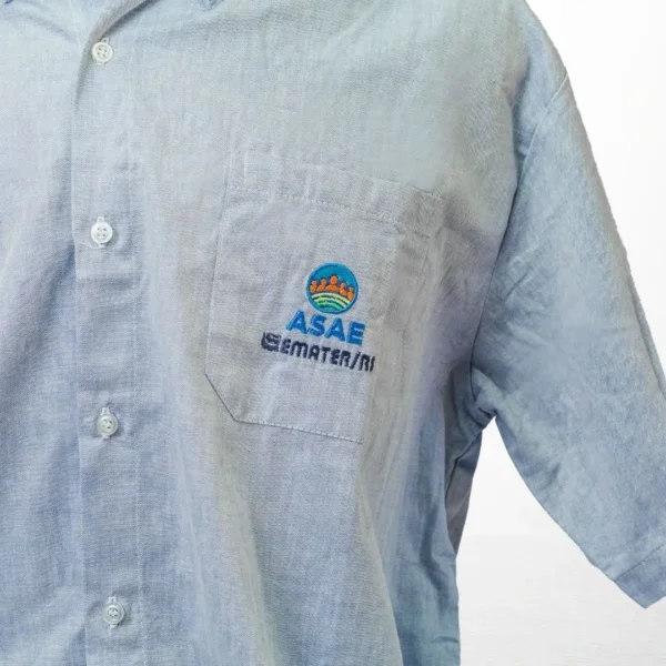 Camisa Social Masculina Manga Curta - Imagem 2
