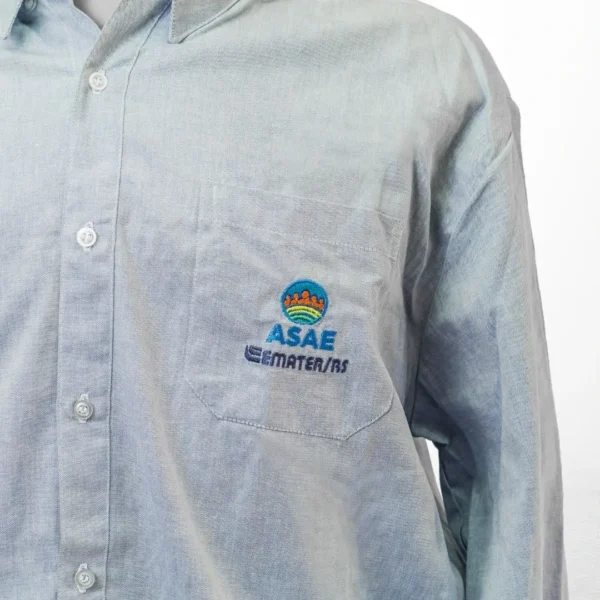 Camisa Social Masculina Manga Longa - Imagem 2