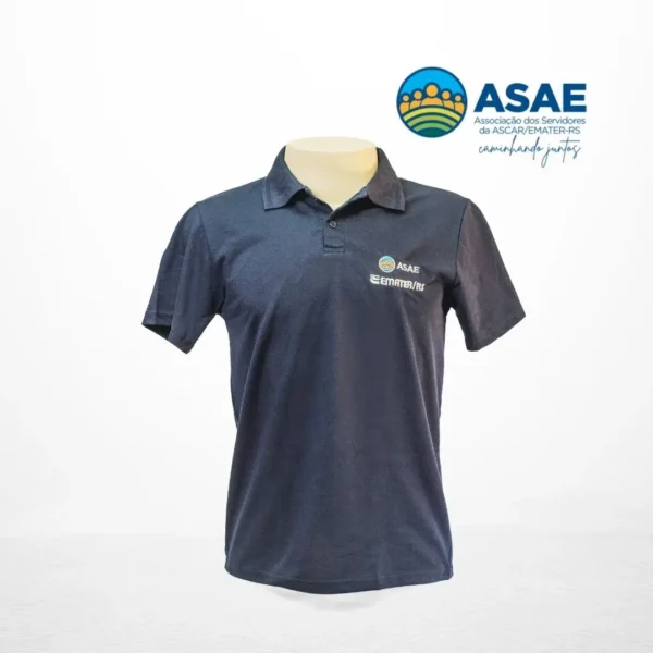 Camiseta Polo Masculina Azul