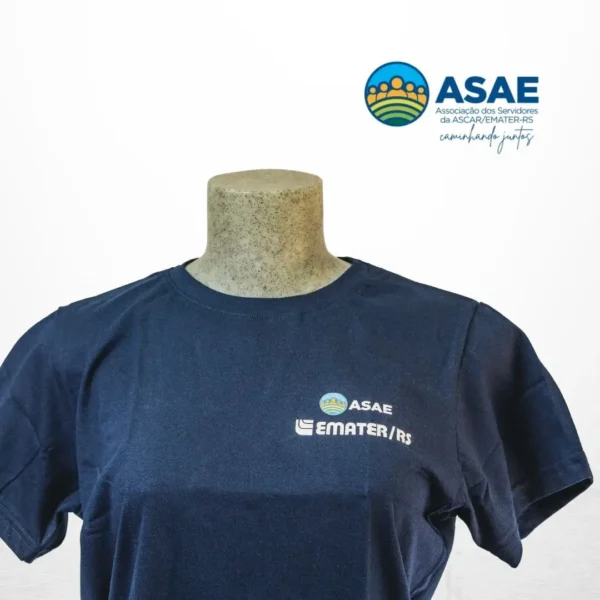 Camiseta Feminina Babylook Azul - Imagem 2