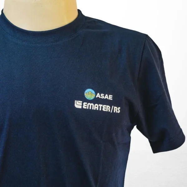 Camiseta Masculina Azul - Imagem 2