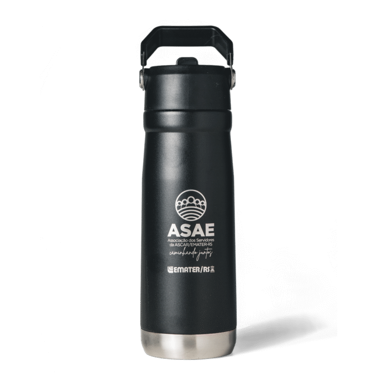 FOTO 1 GARRAFA TERMICA PRETA 700ml